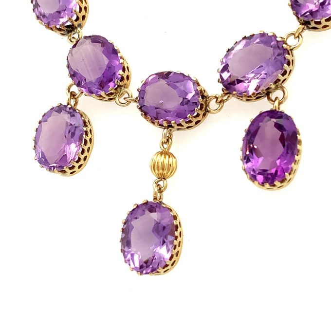 Victorian Amethyst Dress Necklace