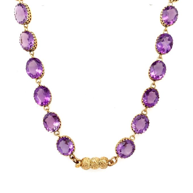 Victorian Amethyst Dress Necklace