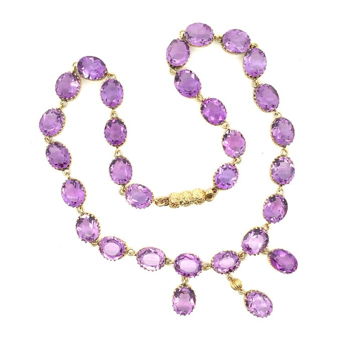 Victorian Amethyst Dress Necklace