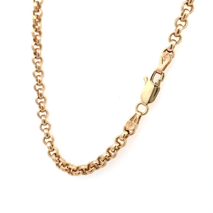 9ct Gold Belcher Link Chain - 19 Inch
