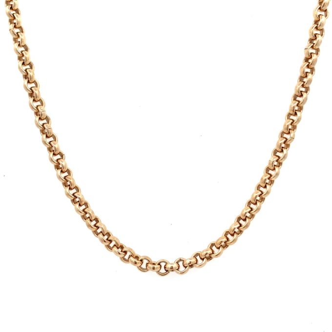 9ct Gold Belcher Link Chain - 19 Inch