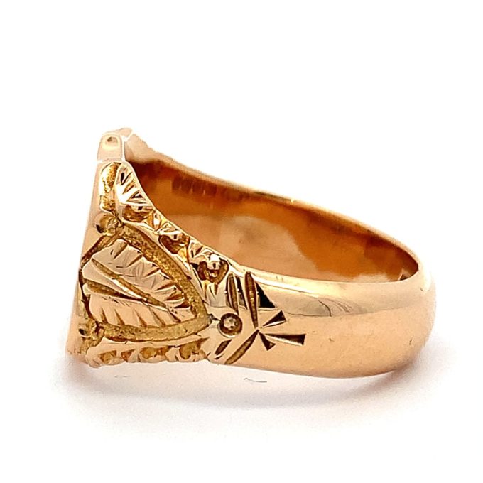 Antique 18ct Gold Gents Signet Ring