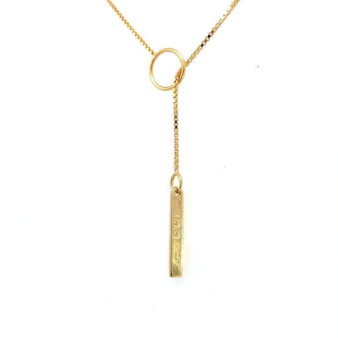 GUCCI 18ct Yellow Gold Lariat Necklace