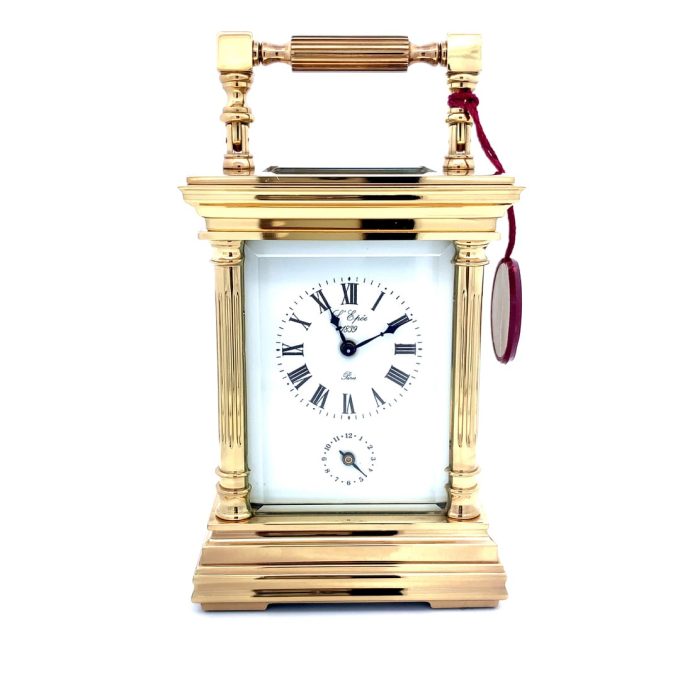 L'Epee French Made Mini Carriage Alarm Clock