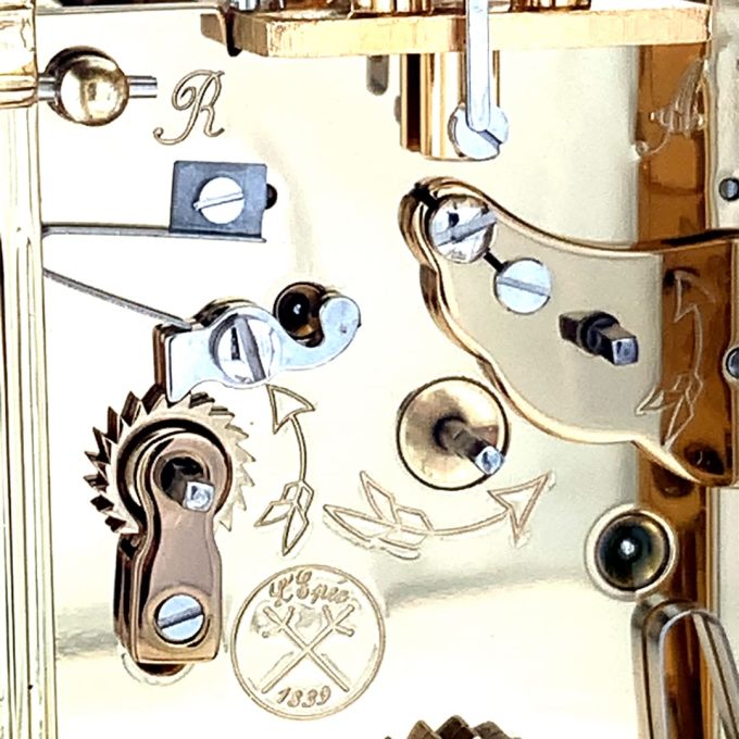 L'Epee French Made Mini Carriage Alarm Clock