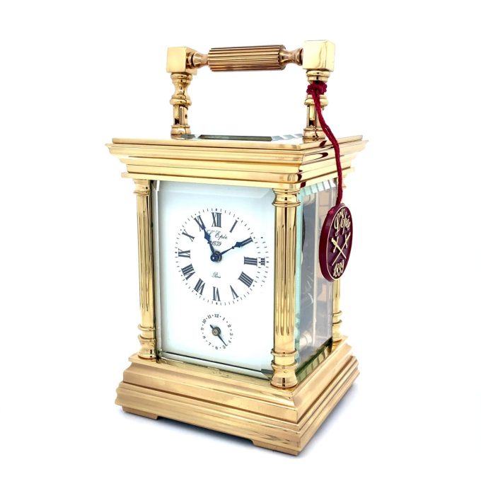 L'Epee French Made Mini Carriage Alarm Clock