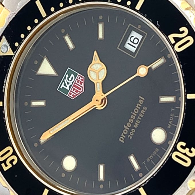 1990's TAG Heuer Professional 200M Watch WD1220-D0