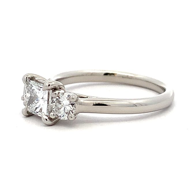 Princess Diamond Trilogy Platinum Ring