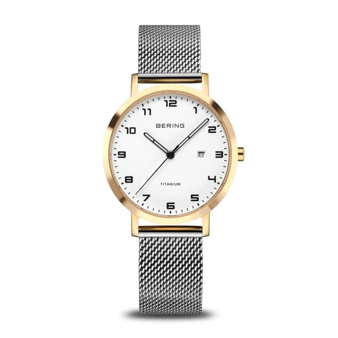 Bering Ladies Gold Titanium Watch 18634-010