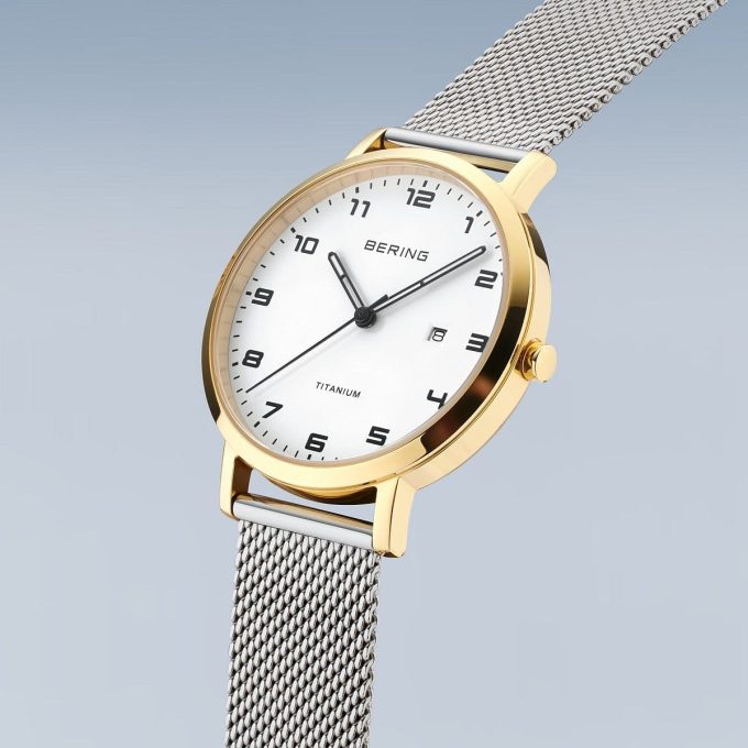 Bering Ladies Gold Titanium Watch 18634-010