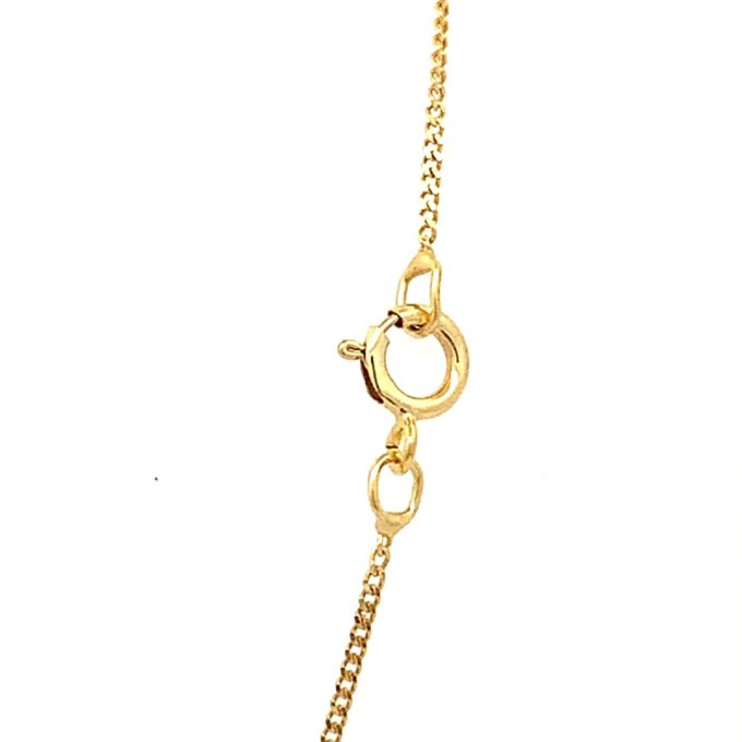 9ct Gold Engraved Style Heart Necklace