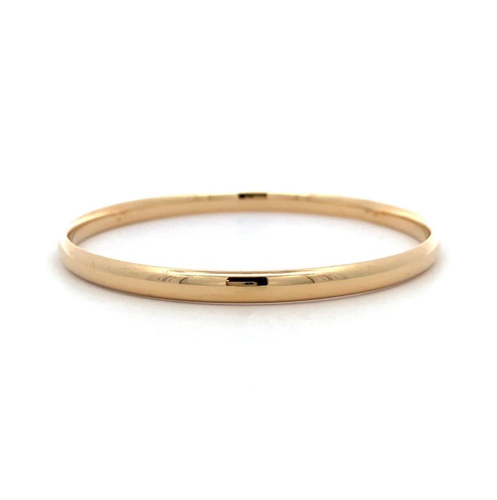 9 Carat Yellow Gold Solid Court Bangle