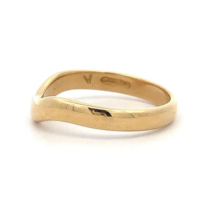 Ladies Yellow Gold Shaped Band