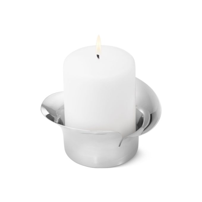 Georg Jensen Bloom Pillar Candleholder