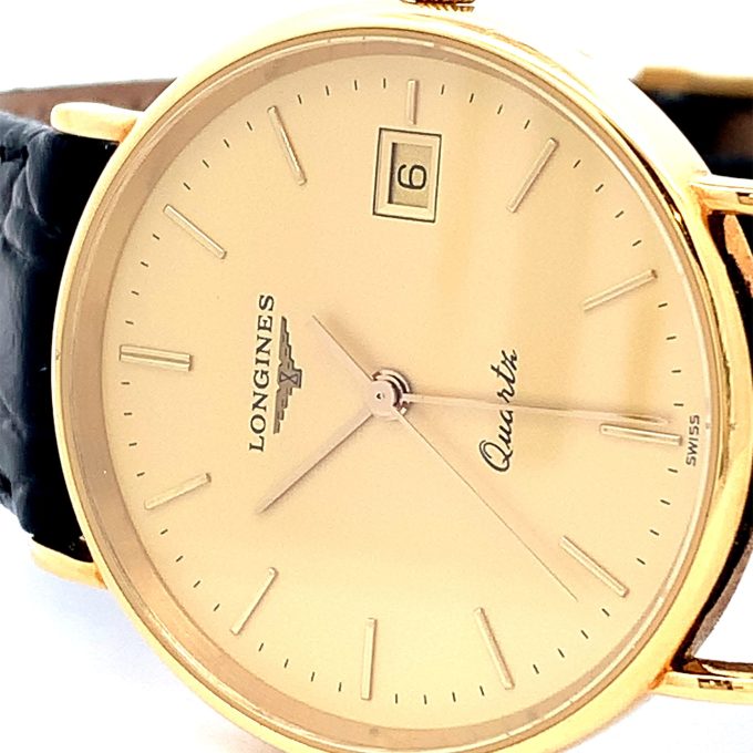 Longines 18ct Gold Presence Quartz Watch L7.999.6