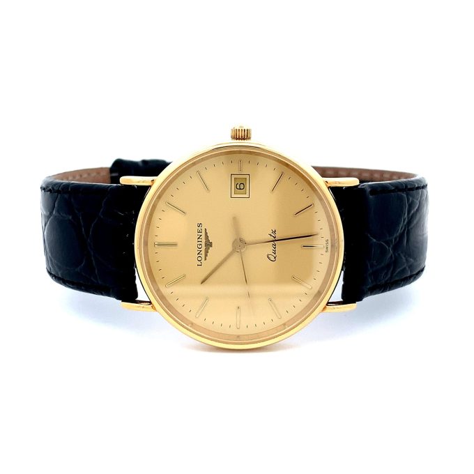 Longines 18ct Gold Presence Quartz Watch L7.999.6