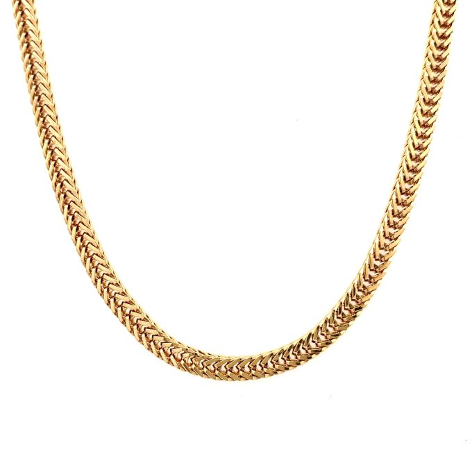 18ct Gold Herringbone Chain - 18"
