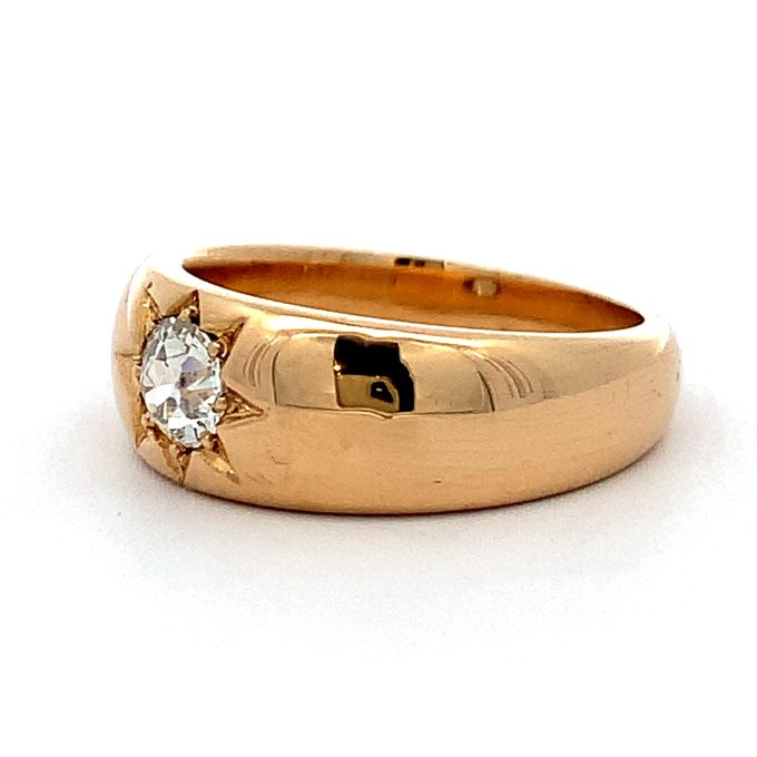 Victorian Diamond Star Set Gold Ring