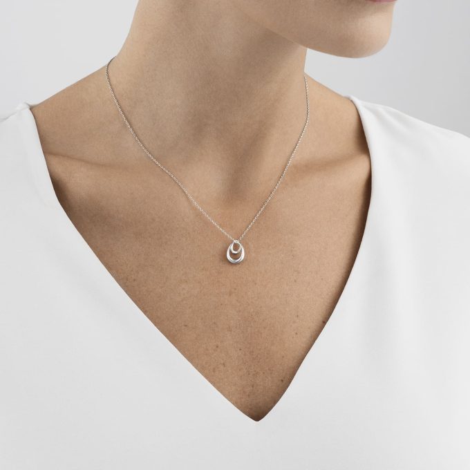 Georg Jensen Small Offspring Pendant Necklace