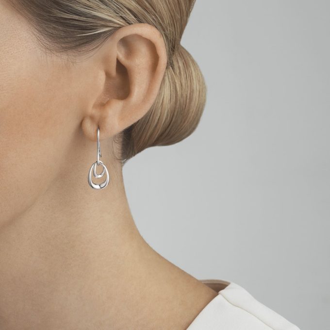 Georg Jensen Silver Offspring Hook Drops
