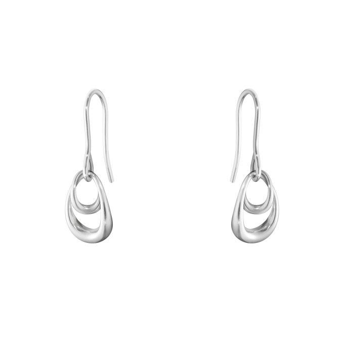 Georg Jensen Silver Offspring Hook Drops