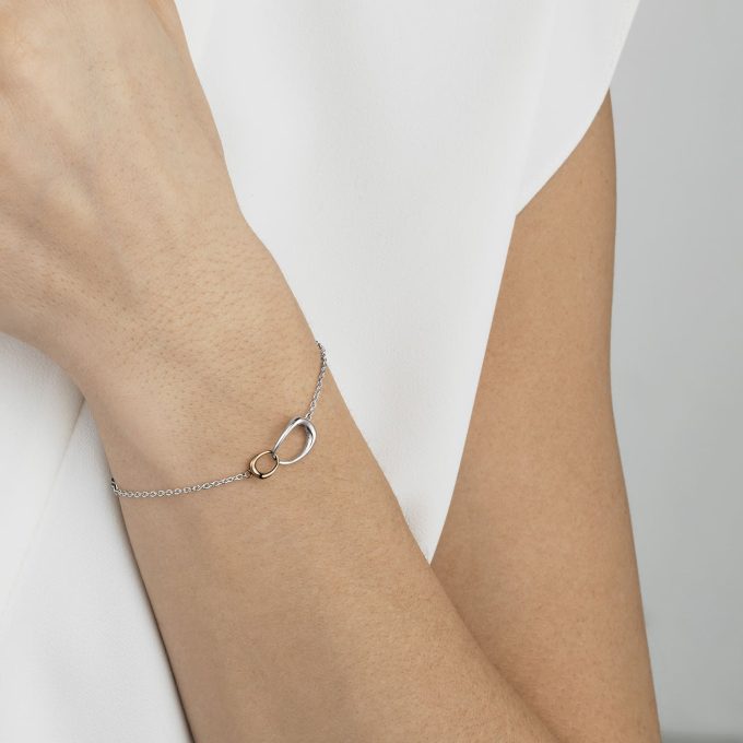 Georg Jensen Offspring Two Tone Bracelet