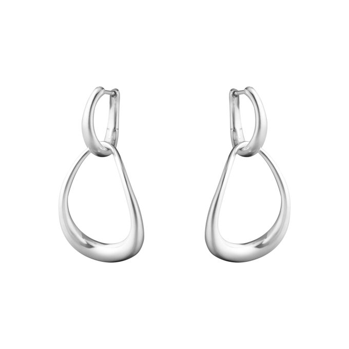Georg Jensen Silver Offspring Drop Earrings