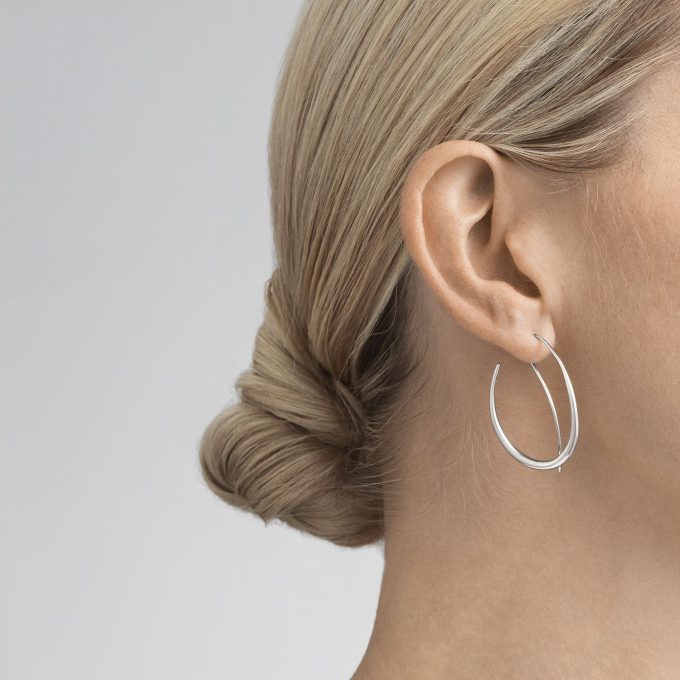 Georg Jensen Silver Offspring Hoops