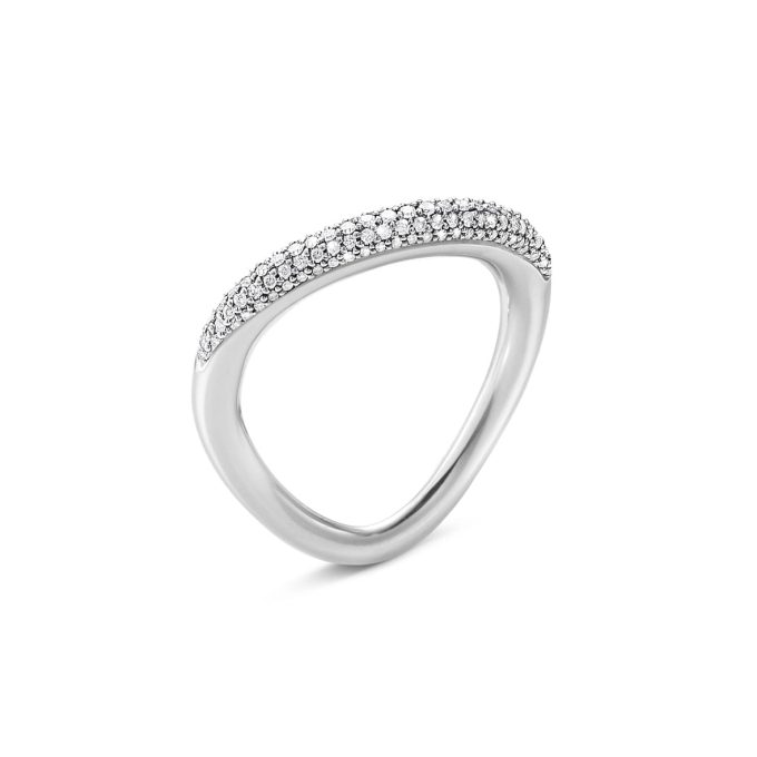 Georg Jensen Offspring Diamond Pave Ring