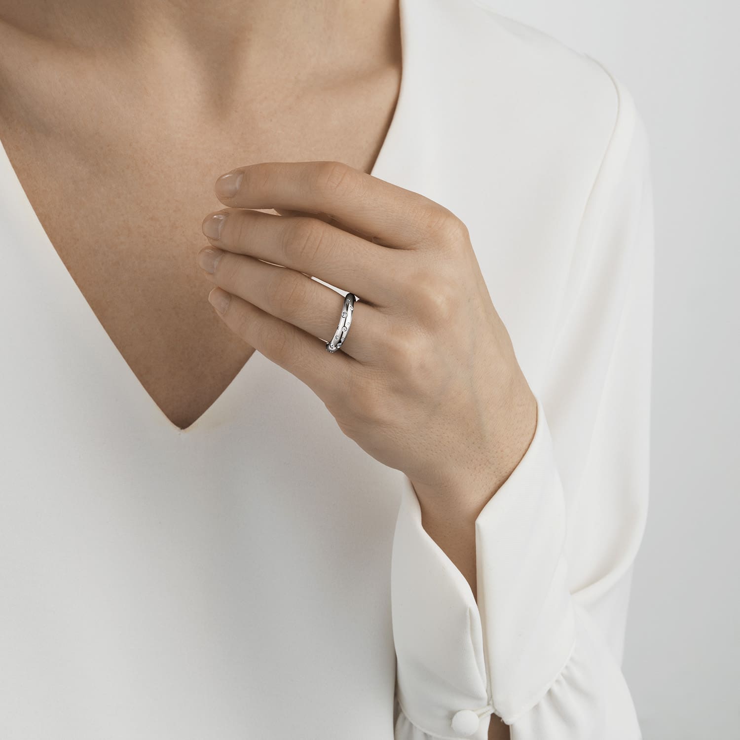 Georg Jensen Offspring Diamond Ring