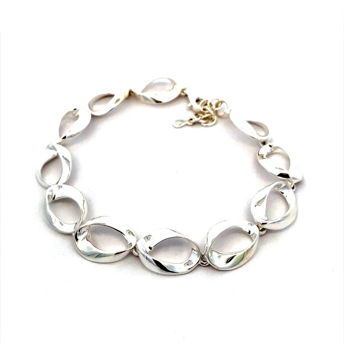 Silver Organic Link Bracelet