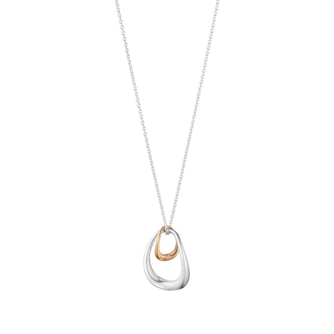 Georg Jensen Rose Gold Offspring Pendant Necklace