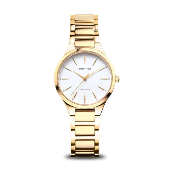 Bering Ladies Gold Titanium Watch 15630-734