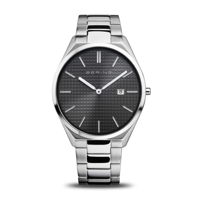 Bering Black Dial Ultra Slim Gents Watch 17240-702