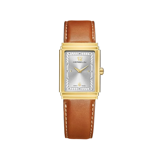 Herbelin Gents Art Deco Gold PVD Watch 17567P22GD