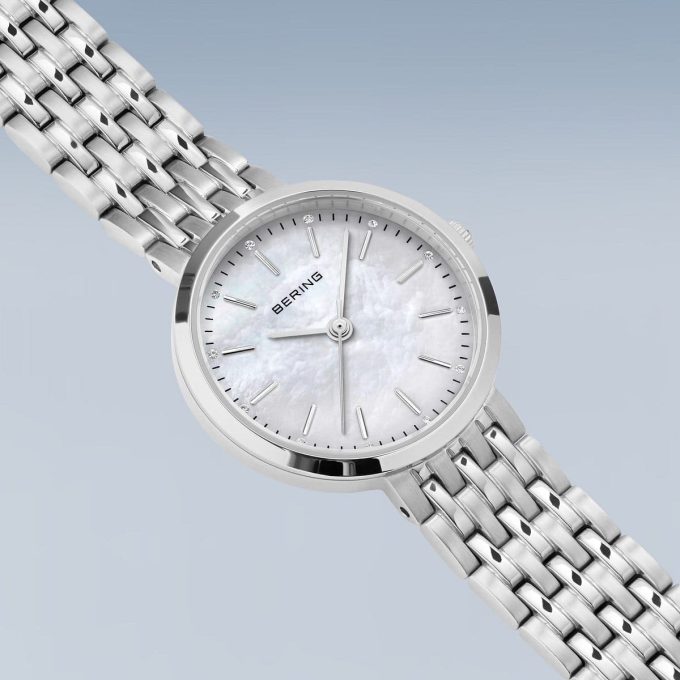Bering Ladies Steel Mother of Pearl Watch 19126-700
