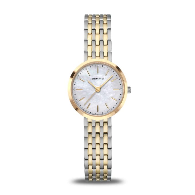 Bering Ladies Two Tone Mother of Pearl Watch 19126-710