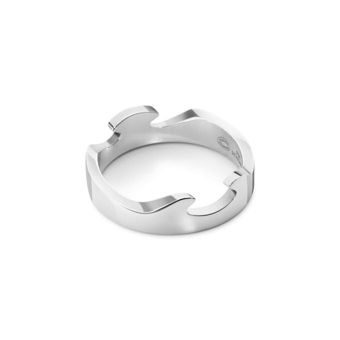 Georg Jensen Fusion End Ring 18ct White Gold