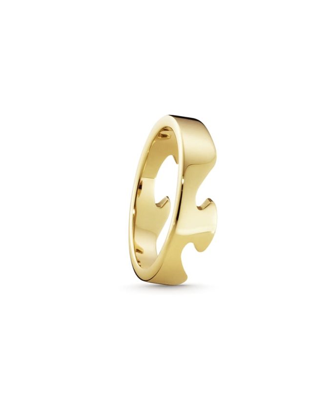 Georg Jensen Fusion End Ring Yellow Gold