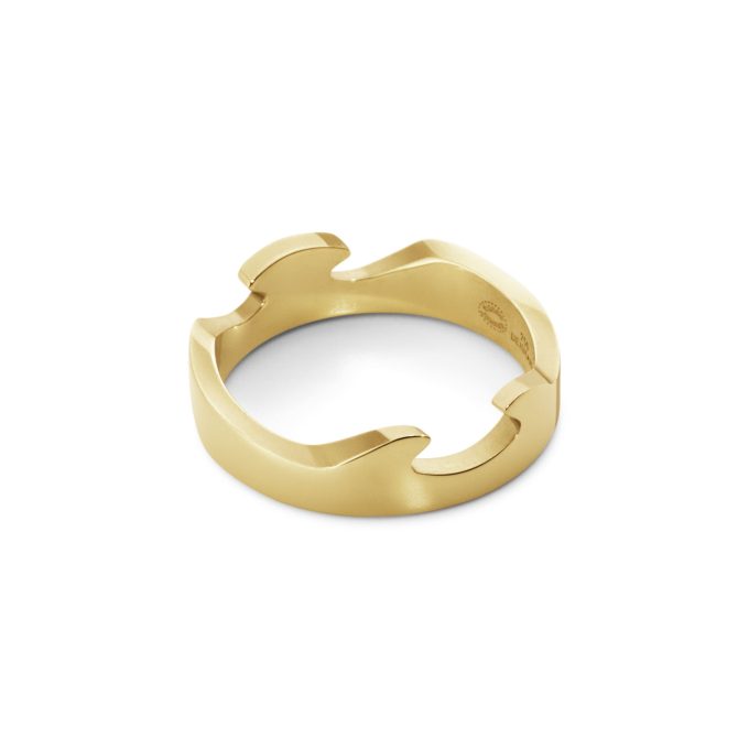 Georg Jensen Fusion End Ring Yellow Gold