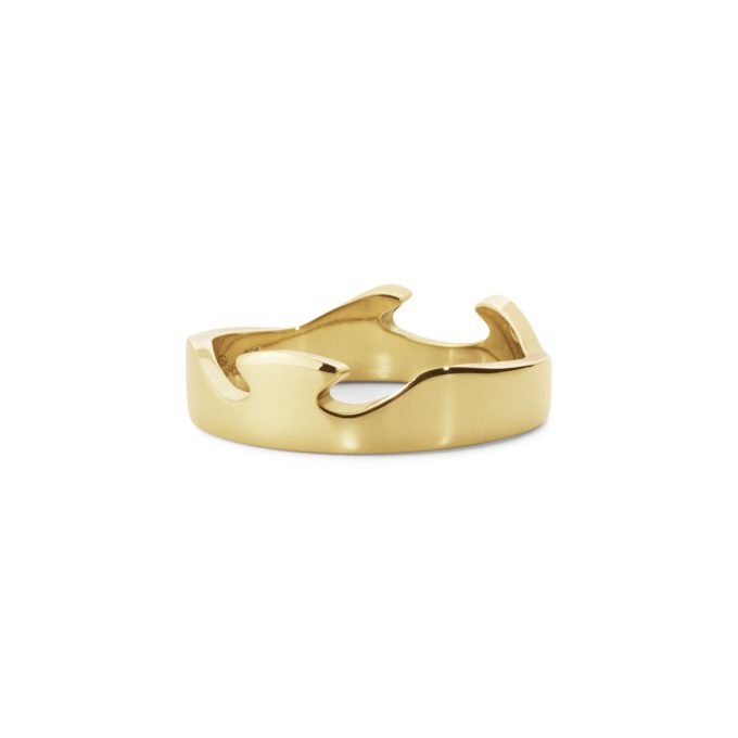 Georg Jensen Fusion End Ring Yellow Gold