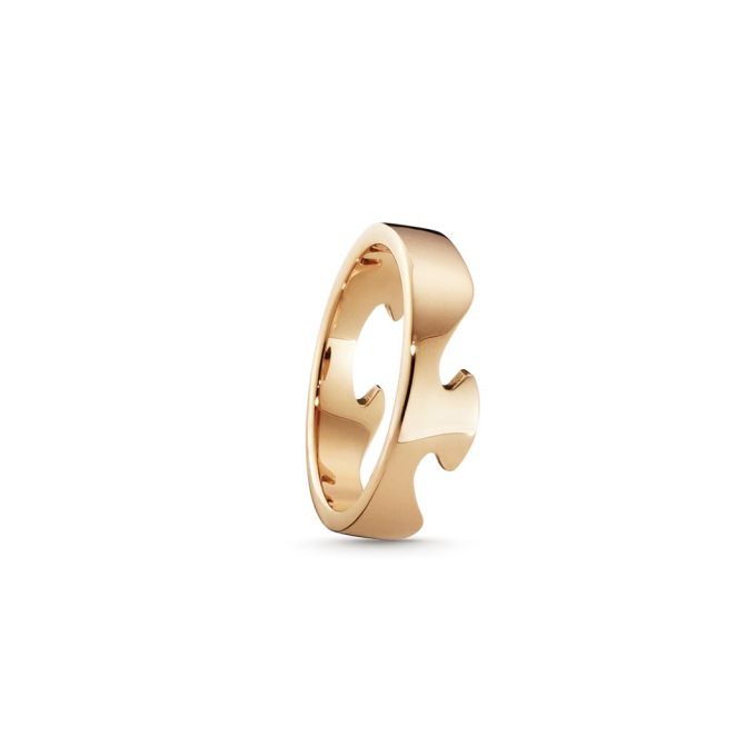 Georg Jensen Fusion End Ring Rose Gold 62