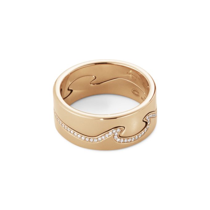 Georg Jensen Fusion End Ring Rose Gold 62