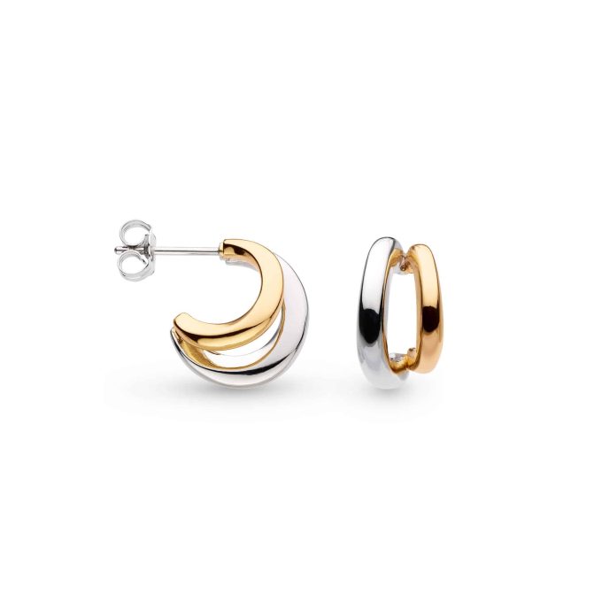 Kit Heath Cirque Golden Semi Hoop Earrings