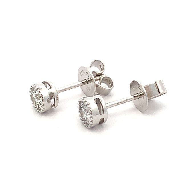 0.38ct Diamond White Gold Stud Earrings