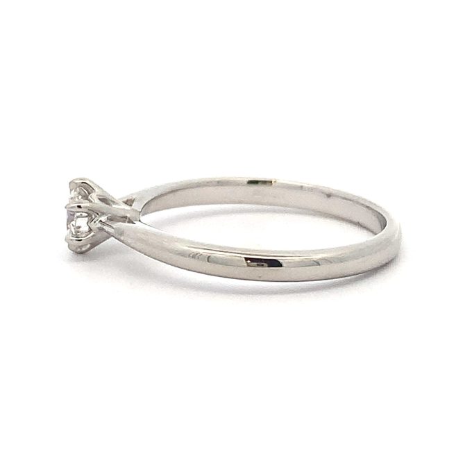 0.33ct Diamond Six Claw Platinum Solitaire Ring