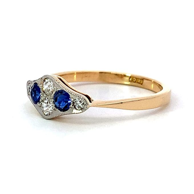 Sapphire and Diamond Vintage Ring