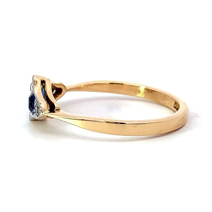 Sapphire and Diamond Vintage Ring