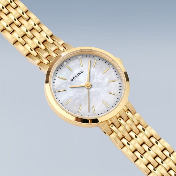 Bering Ladies Two Tone Mother of Pearl Watch 19126-734