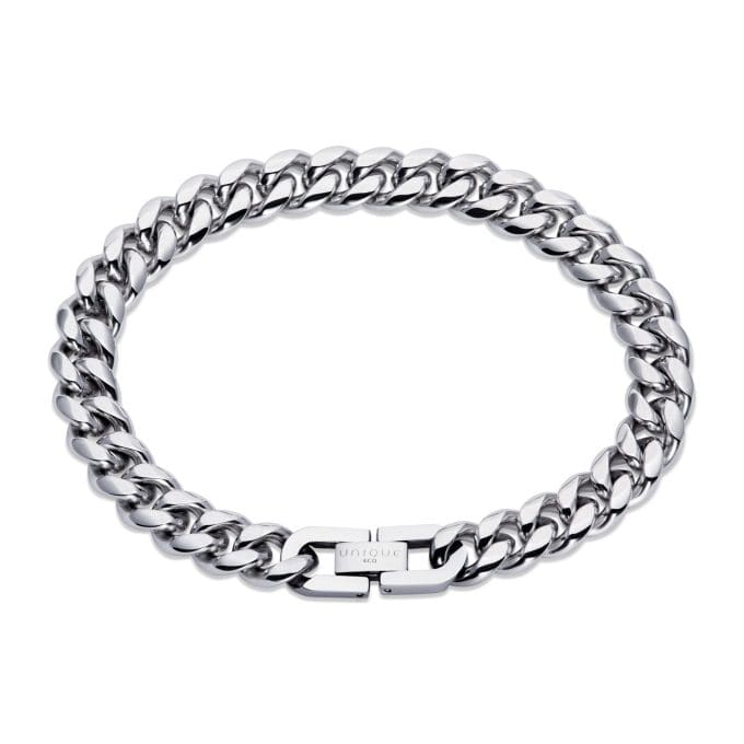 Unique Stainless Steel Heavy Curb Bracelet